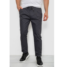 Штани чоловічі класичні однотонні, колір сірий, 157RU02-017