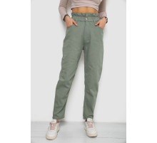 Джинсы женские, цвет оливковый, 250R1573