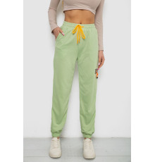 Спортивные штаны женские, цвет фисташковый, 238RJH016