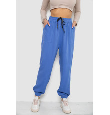 Штаны женские катоновые, цвет электрик, 244RLE-075 Штаны женские катоновые, цвет электрик, 244RLE-075