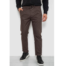 Брюки мужские классические однотонные, цвет коричневый, 157RU02-013