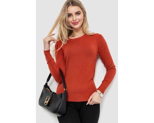 Свитер женский, цвет терракотовый, 244R003