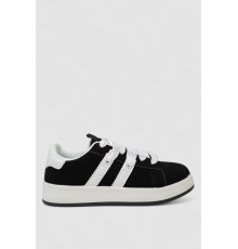 Кросівки жіночі замша, колір чорно-білий, 248RJH800-1