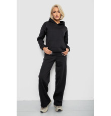Спортивний костюм жіночий на флісі, колір чорний, 257R87