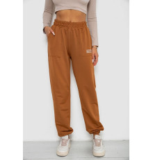 Спортивні штани жіночі, колір коричневий, 238R5052-5