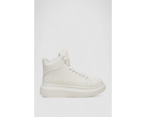 Кросівки жіночі зимові на хутрі, колір білий, 248RA2254