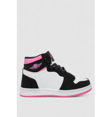 Кросівки жіночі зимові на хутрі, колір біло-рожевий, 248RHB470-9