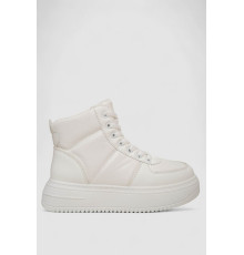 Кросівки жіночі зимові на хутрі, колір білий, 248RK06