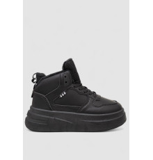 Кроссовки женские зимние на меху, цвет черный, 248RLM50