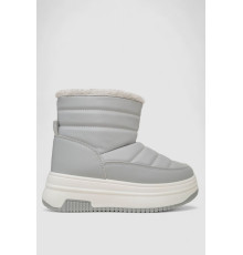 Дутики женские зимние на меху, цвет серый, 248RAM018