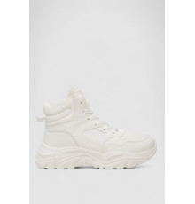 Кросівки жіночі зимові на хутрі, колір білий, 248RDM10