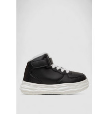 Кросівки жіночі зимові на хутрі, колір чорно-білий, 248RCX686