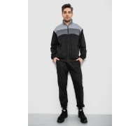 Спортивный костюм мужской, цвет черно-серый, 244R9160