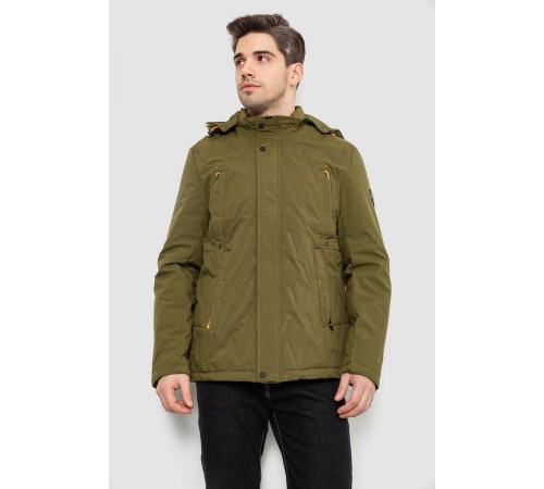 Куртка мужская демисезонная с капюшоном, цвет хаки, 244RL9159AL