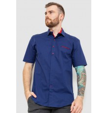 Рубашка мужская, цвет темно-синий, 214R7113 Рубашка мужская, цвет темно-синий, 214R7113