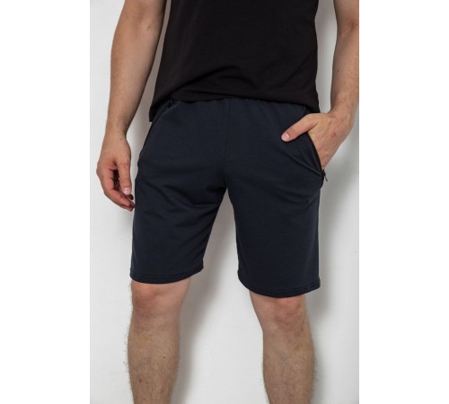 Шорты мужские однотонные, цвет темно-синий, 247R001