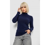 Гольф женский однотонный в рубчик, цвет синий, 257R101