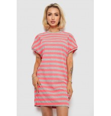 Туніка в смужку, колір рожевий, 238R801