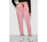 Штаны женские велюровые, цвет розовый, 238R58168