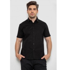 Рубашка мужская однотонная, цвет черный, 214R830