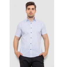 Сорочка чоловіча з принтом, колір білий, 214R7330