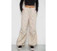 Штани карго жіночі, колір світло-бежевий, 238R5333