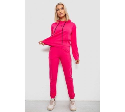Спортивний костюм жіночий двонитка, колір рожевий, 214R1419-001