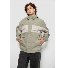 Ветровка мужская с принтом, цвет оливковый, 214R603-1