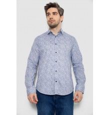 Рубашка мужская с принтом, цвет серый, 186R2020 Рубашка мужская с принтом, цвет серый, 186R2020