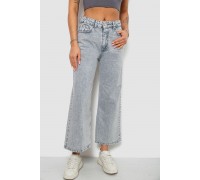 Джинси жіночі однотонні Wide leg, колір сірий, 244R1804S21