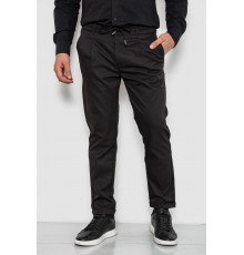 Брюки мужские классические однотонные, цвет черный, 157RU02-012