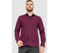 Рубашка мужская однотонная, цвет сливовый, 214R7081