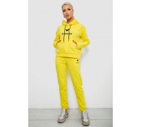 Спортивный костюм женский двухнитка, цвет желтый, 214R1419-007