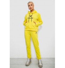 Спортивний костюм жіночий двонитка, колір жовтий, 214R1419-007