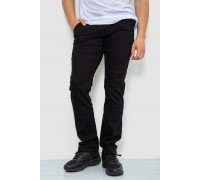 Брюки мужские стрейч, цвет черный, 244RF804