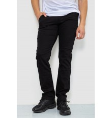Брюки мужские стрейч, цвет черный, 244RF804