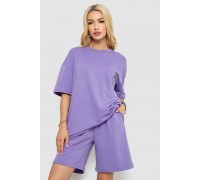 Костюм женский повседневный, цвет сиреневый, 241R5004