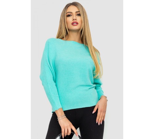 Кофта женская однотонная, цвет мятный, 244R2034