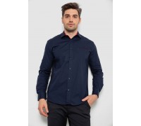 Рубашка мужская, цвет темно-синий, 214R7186