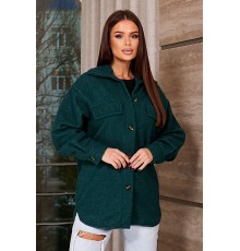 Сорочка-бомбер жіноча, колір зелений, 257R153