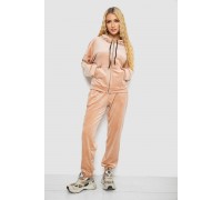 Спортивний костюм жіночий велюровий, колір світло-бежевий, 238R107-1