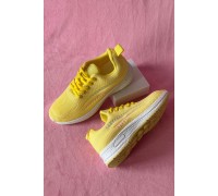 Кросівки жіночі текстиль, колір жовтий, 243RA33