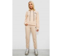 Спортивный костюм женский двухнитка, цвет бежевый, 214R1419-005