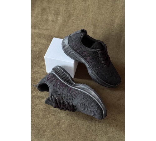 Кросівки жіночі текстиль, колір чорний, 243RA33-173