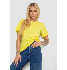 Футболка жіноча однотонна, колір жовтий, 238R111
