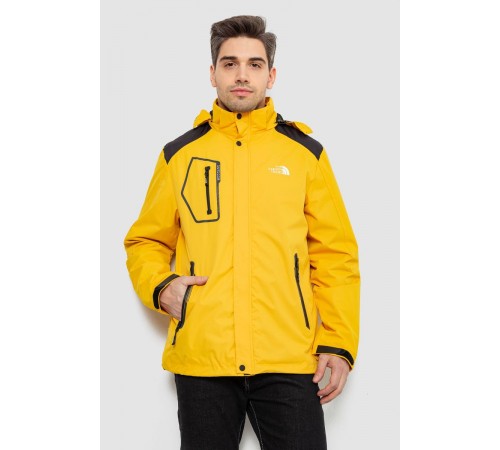 Куртка мужская демисезонная с капюшоном, цвет желтый, 244RL-2515AL