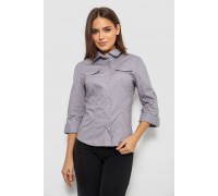 Сорочка жіноча однотонна, колір сірий, 230R068-7