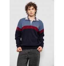 Свитер-обманка мужской, цвет темно-синий, 161R913