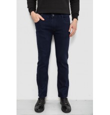 Джинсы мужские однотонные Straight, цвет синий, 244R1049-1