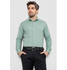 Рубашка мужская однотонная, цвет оливковый, 186R2100